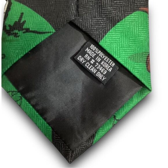 Vintage Looney Tunes Mania Tazmanian Devil Pumpkin Halloween Necktie - Picture 11 of 11